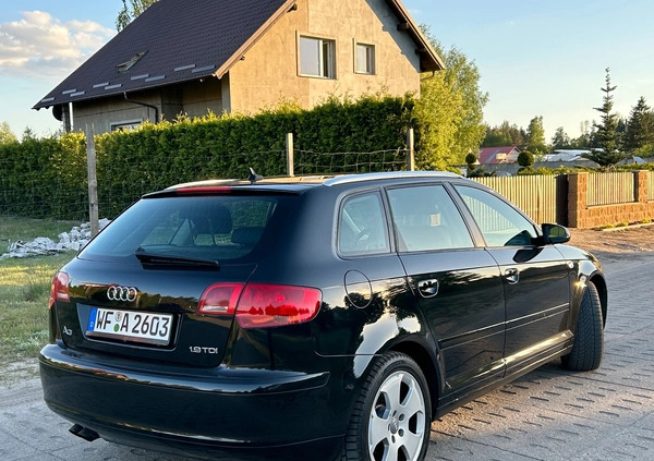 Audi A3 cena 19999 przebieg: 212149, rok produkcji 2007 z Czersk małe 497